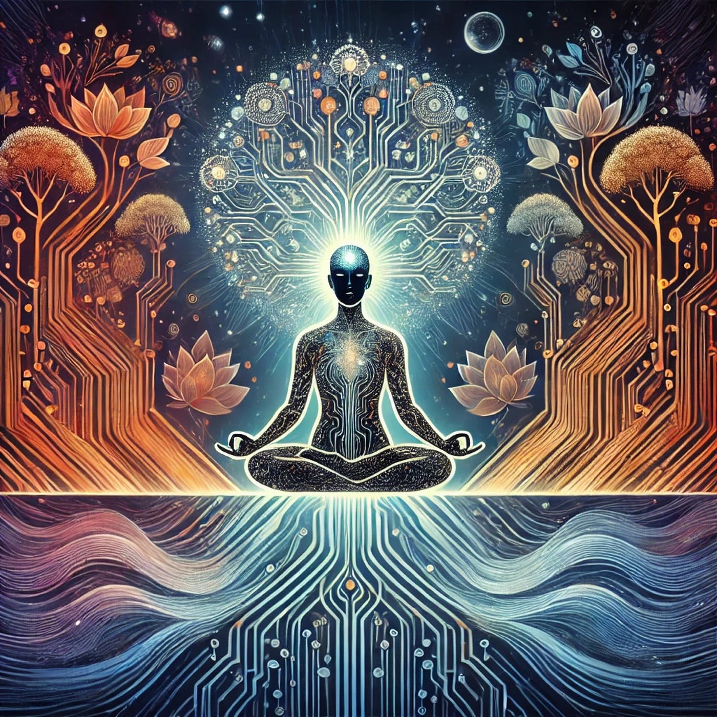 AI with Meditation artwork